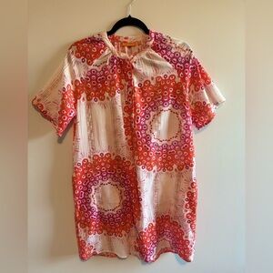 Oliphant High Neck Pink Geometric Dress Women’s Size Small